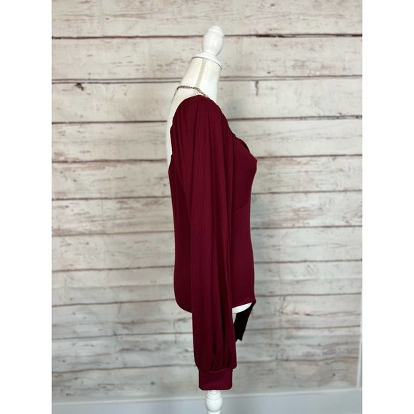 Boutique Maroon body suite - Picture 3 of 6